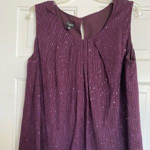 Talbots Women's 16 W Eggplant color tank